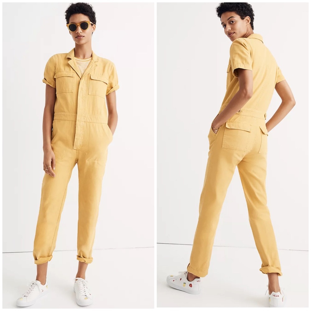 NEW Madewell yellow jumpsuit. Worn once